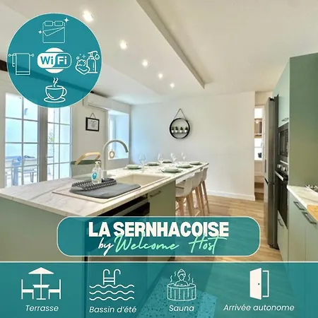 La Sernhacoise - Maison Familiale Renovee, Sauna Sernhac