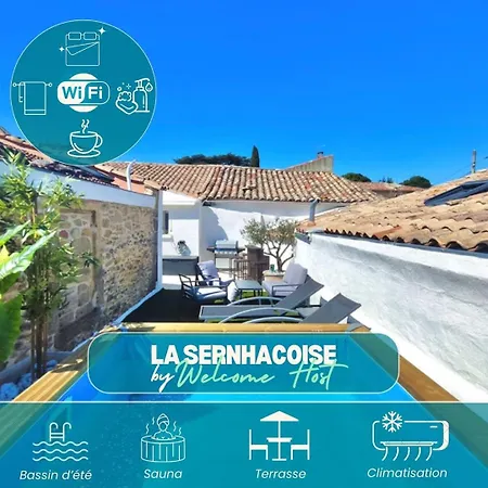 Holiday home La Sernhacoise, Maison Familiale Renovee, Sauna