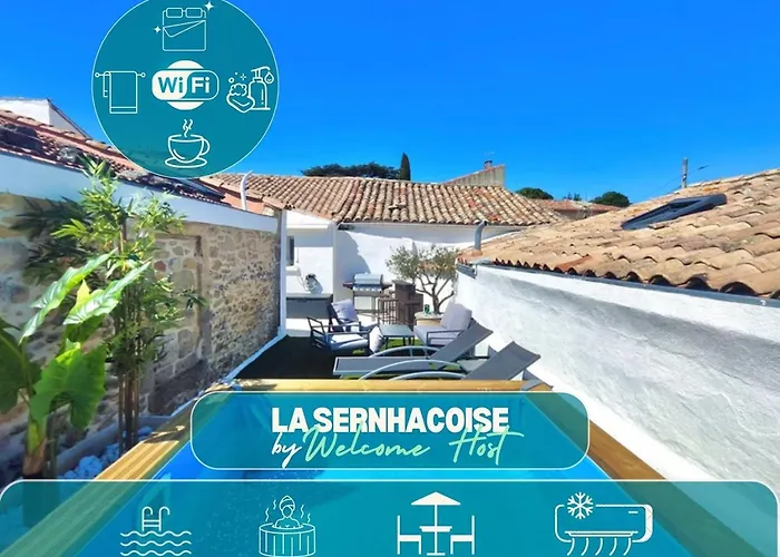 Casa de Férias La Sernhacoise, Maison Familiale Renovee, Sauna